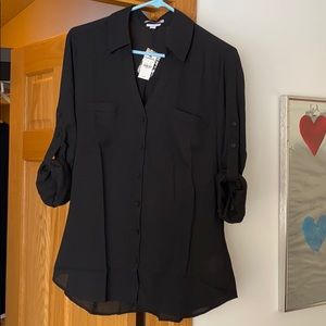 NWT Express Black Blouse